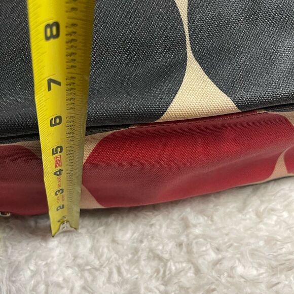Kate Spade Bon Shopper Baby Bag, Tote, Deborah Dot Red Black & beige canvas - Picture 9 of 14